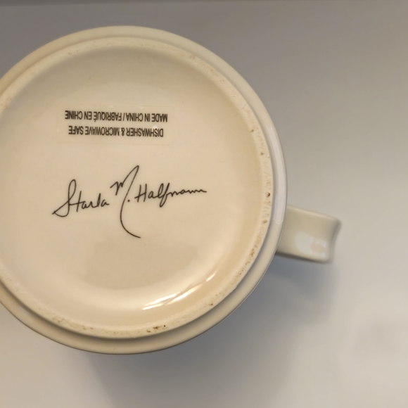 Starla M Halfmann Floral “C” Monogram Petal Palette Coffee Mug Cup - Picture 4 of 6